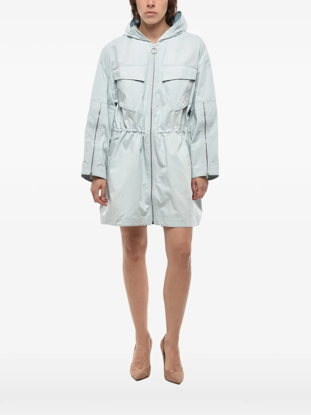 Stella McCartney Kaylah hooded parka - Blau