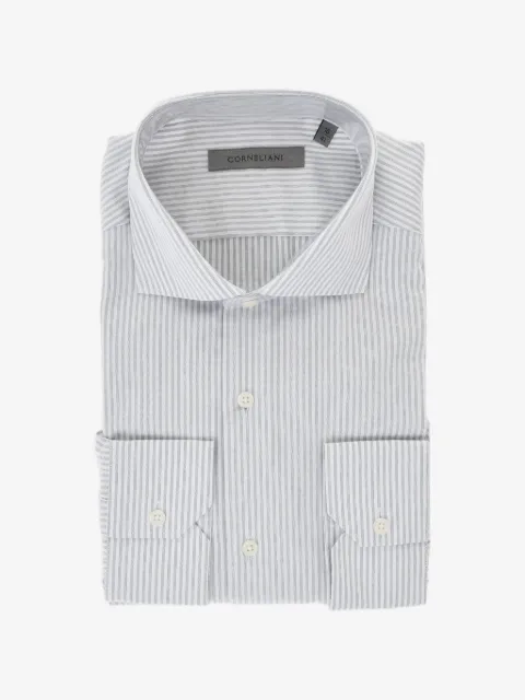 Corneliani camisa a rayas de algodón
