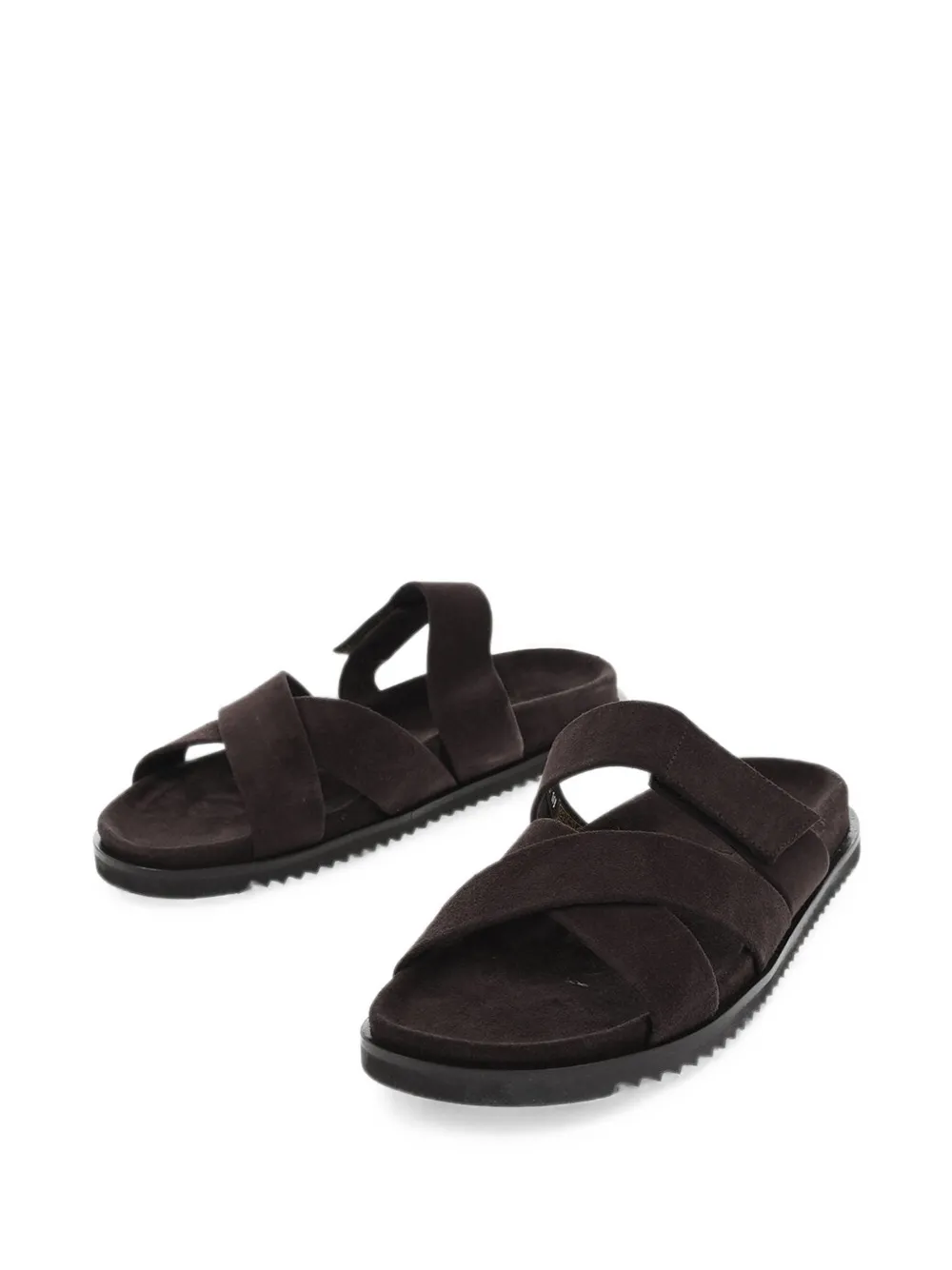 Corneliani criss-cross suede sandals Bruin