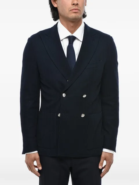 Corneliani textured double-breasted blazer