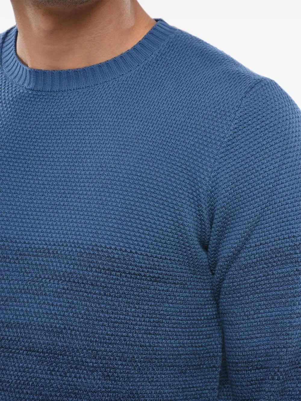 Corneliani ombré-effect crew-neck sweater Blauw