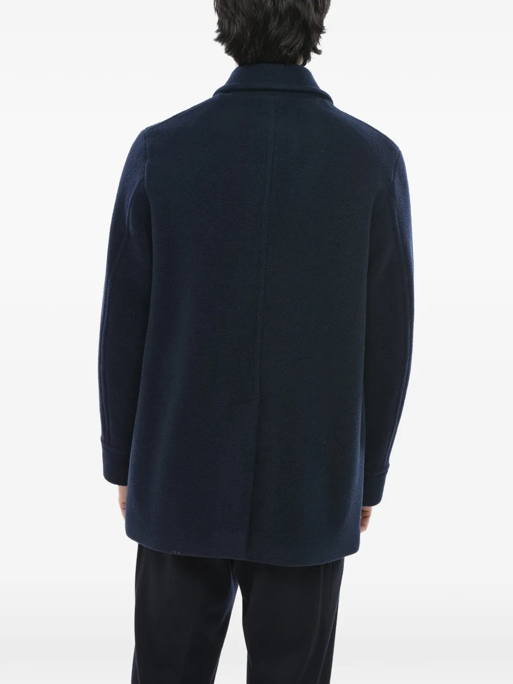 Corneliani zip-up four-pocket coat Blauw