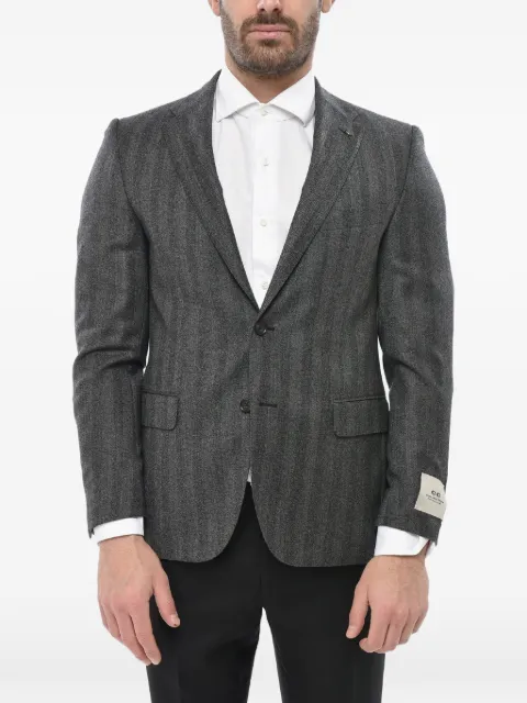 Corneliani herringbone-pattern wool blazer