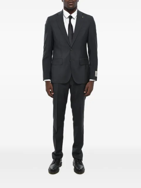 Corneliani single-breasted mohair-blend suit