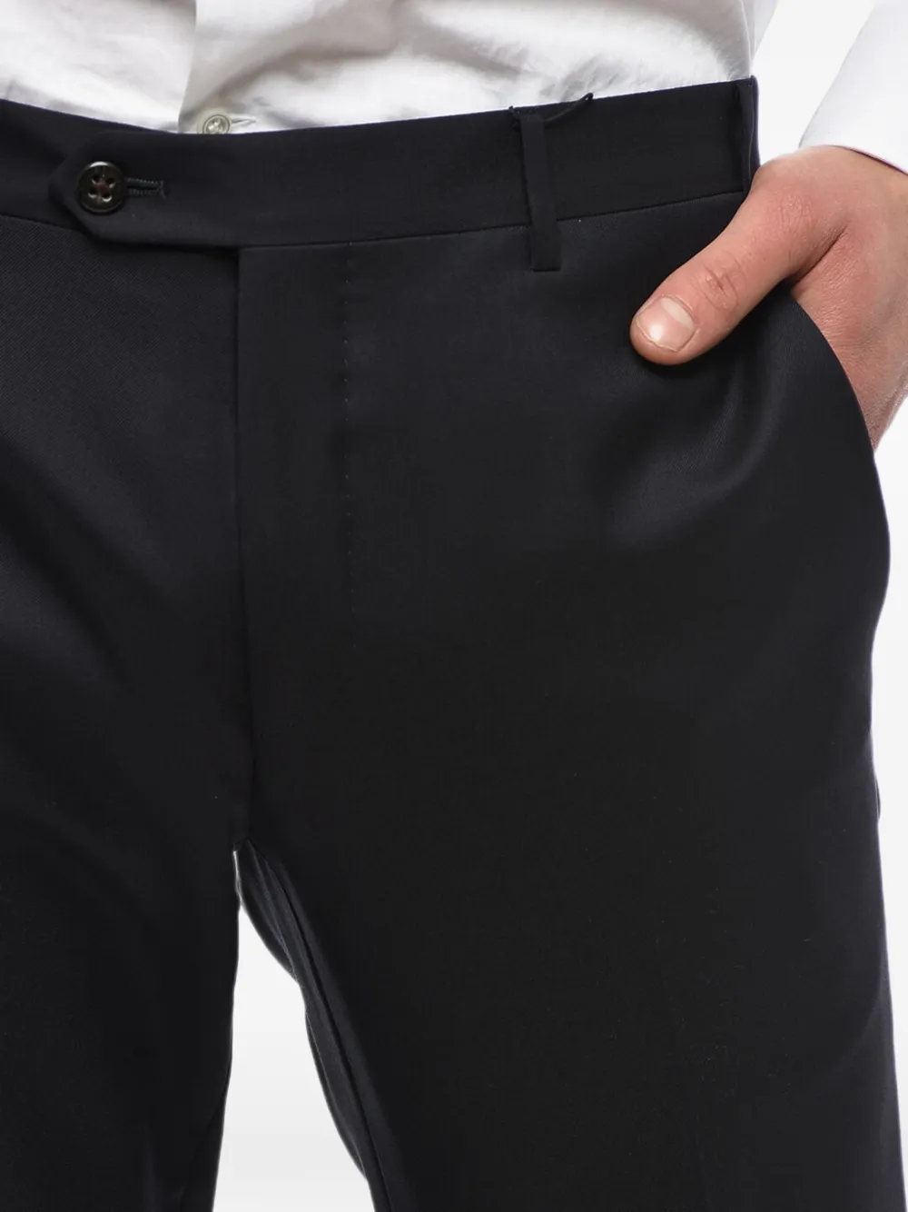 Corneliani Academy belt-loop trousers Blauw