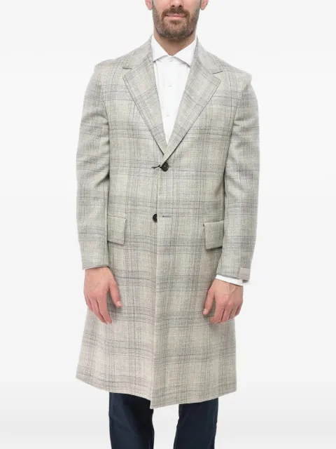 Corneliani Circle District check coat