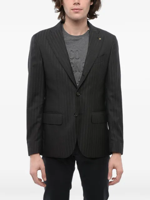 Corneliani striped single-breasted jacket
