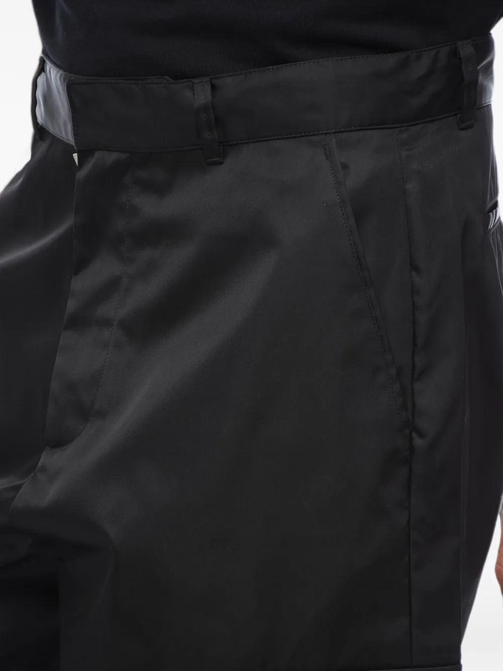 Off-White logo-embroidered cargo trousers Zwart