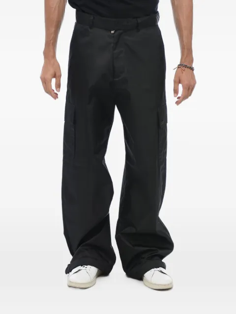 Off-White logo-embroidered cargo trousers