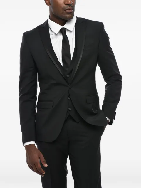 Corneliani peak-lapel three-piece suit