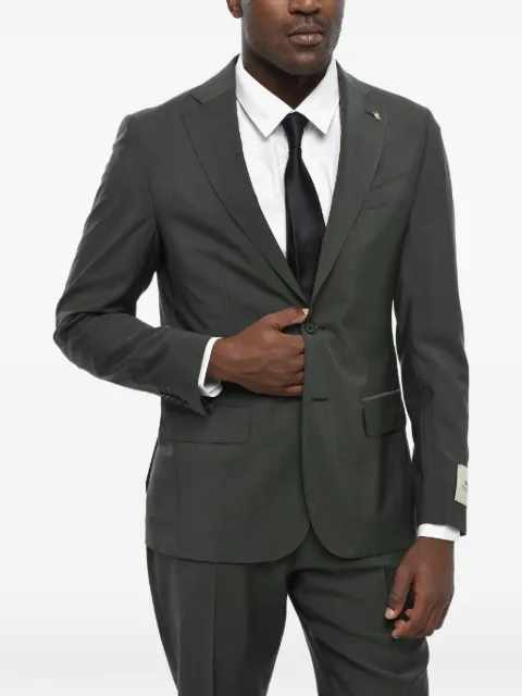 Corneliani abrigo con botones y bolsillo de solapa