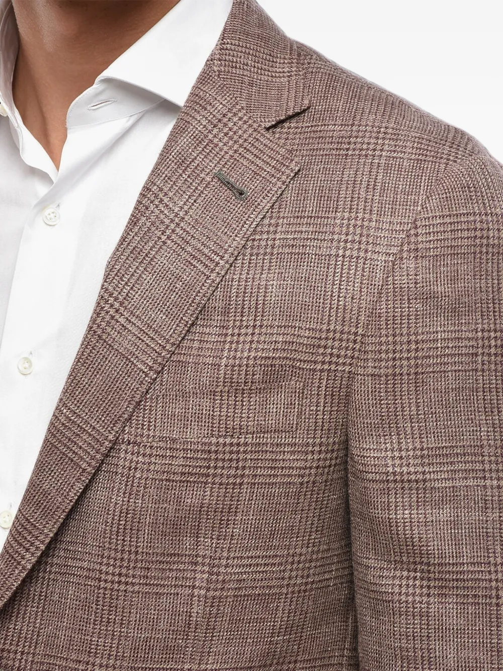 Corneliani District Check blazer Bruin