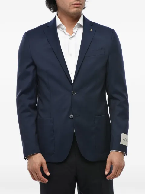 Corneliani single-breasted patch-pocket blazer