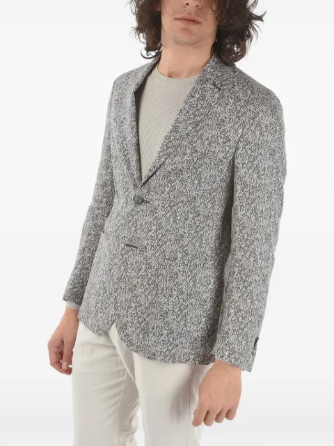 Corneliani printed single-breasted jacket