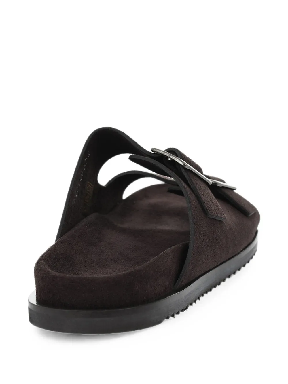 Corneliani buckle-fastening suede sandals Bruin
