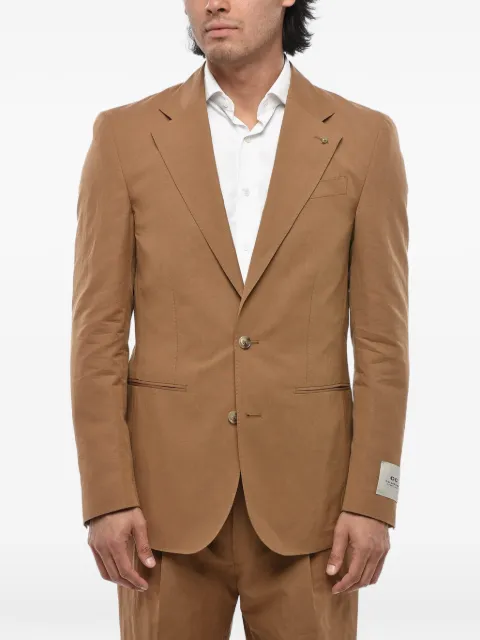 Corneliani CC Collection single-breasted cotton-blend suit