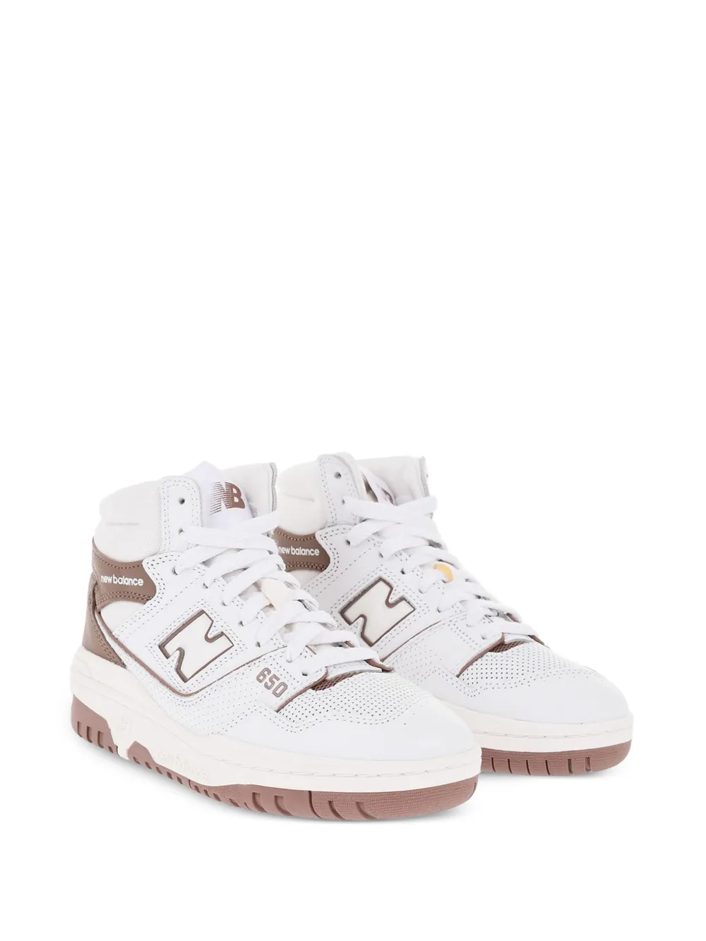 New Balance leather High-Top sneakers with Side logo
