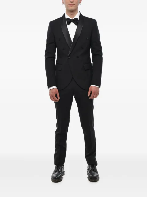 Corneliani Code satin-lapel double-breasted suit