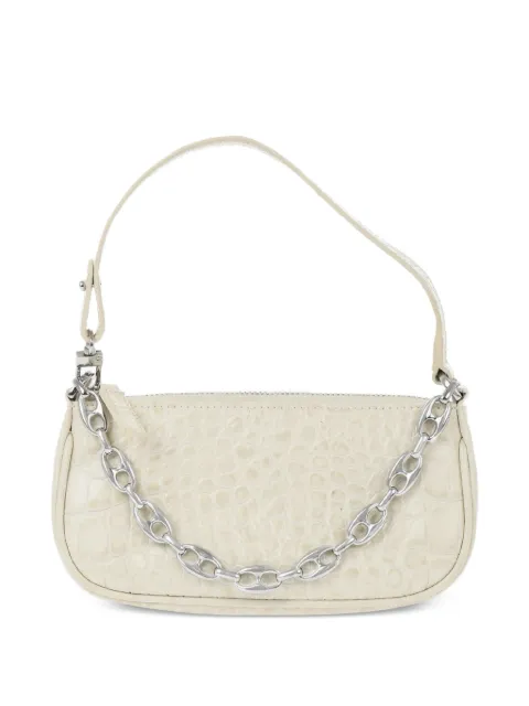 BY FAR mini Rachel crocodile-effect leather shoulder-bag