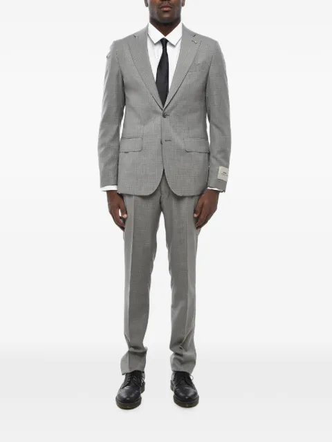 Corneliani CC Collection plaid single-breasted suit