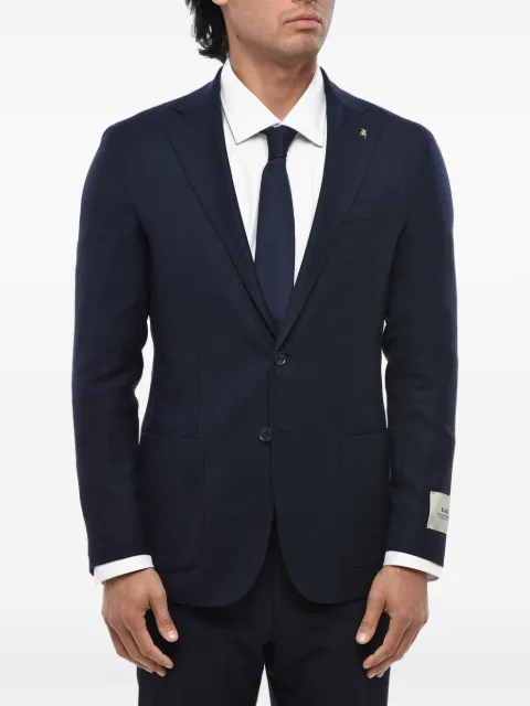 Corneliani CC Collection single-breasted patch-pocket blazer