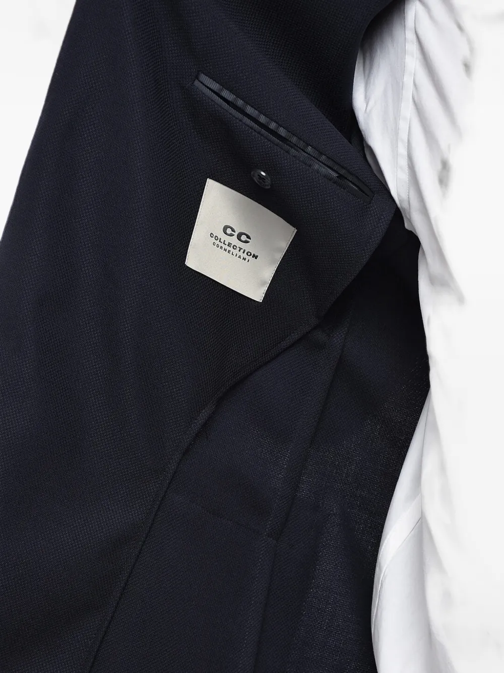 Corneliani patch-pocket single-breasted blazer Blauw