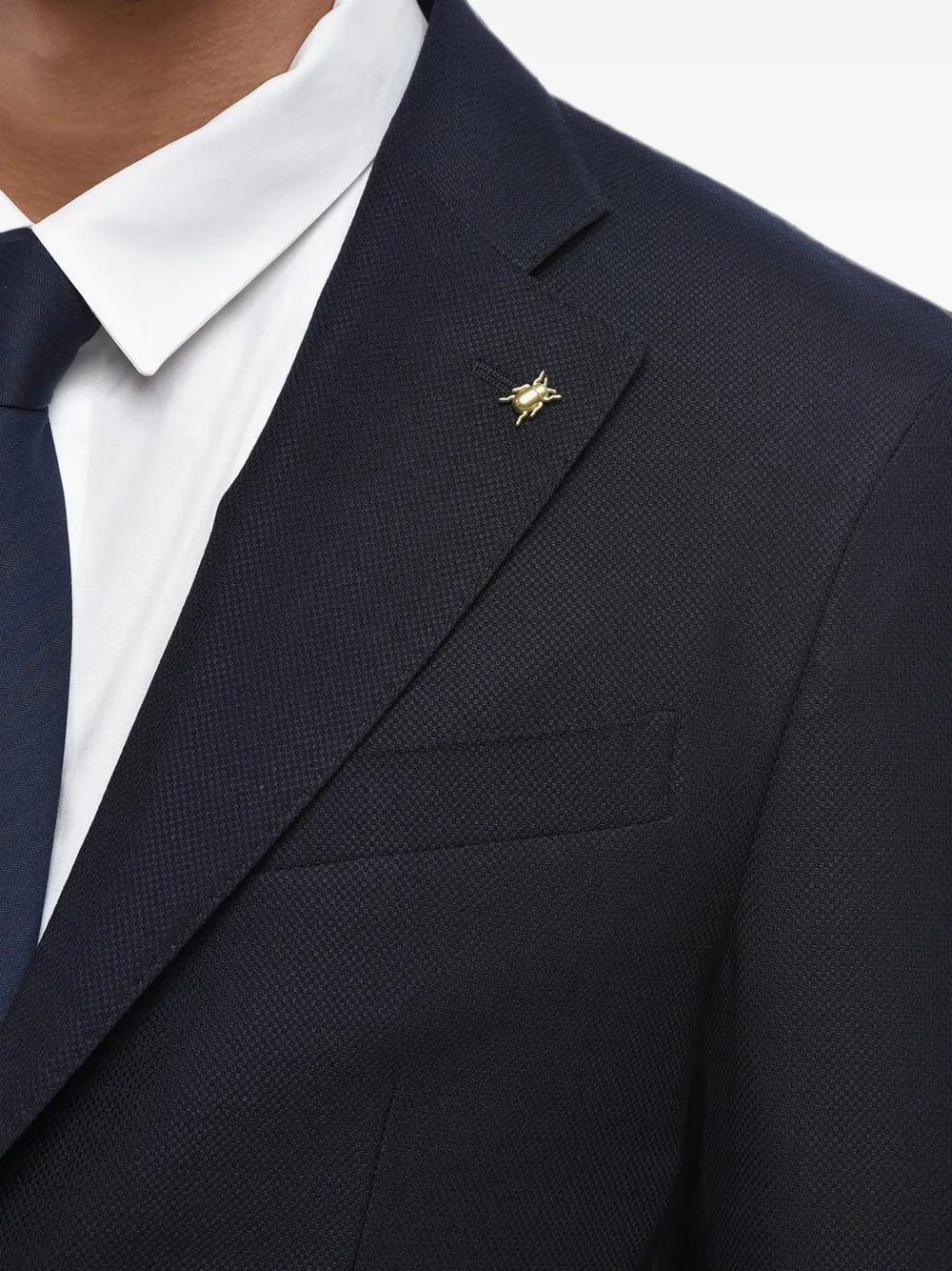 Corneliani patch-pocket single-breasted blazer Blauw