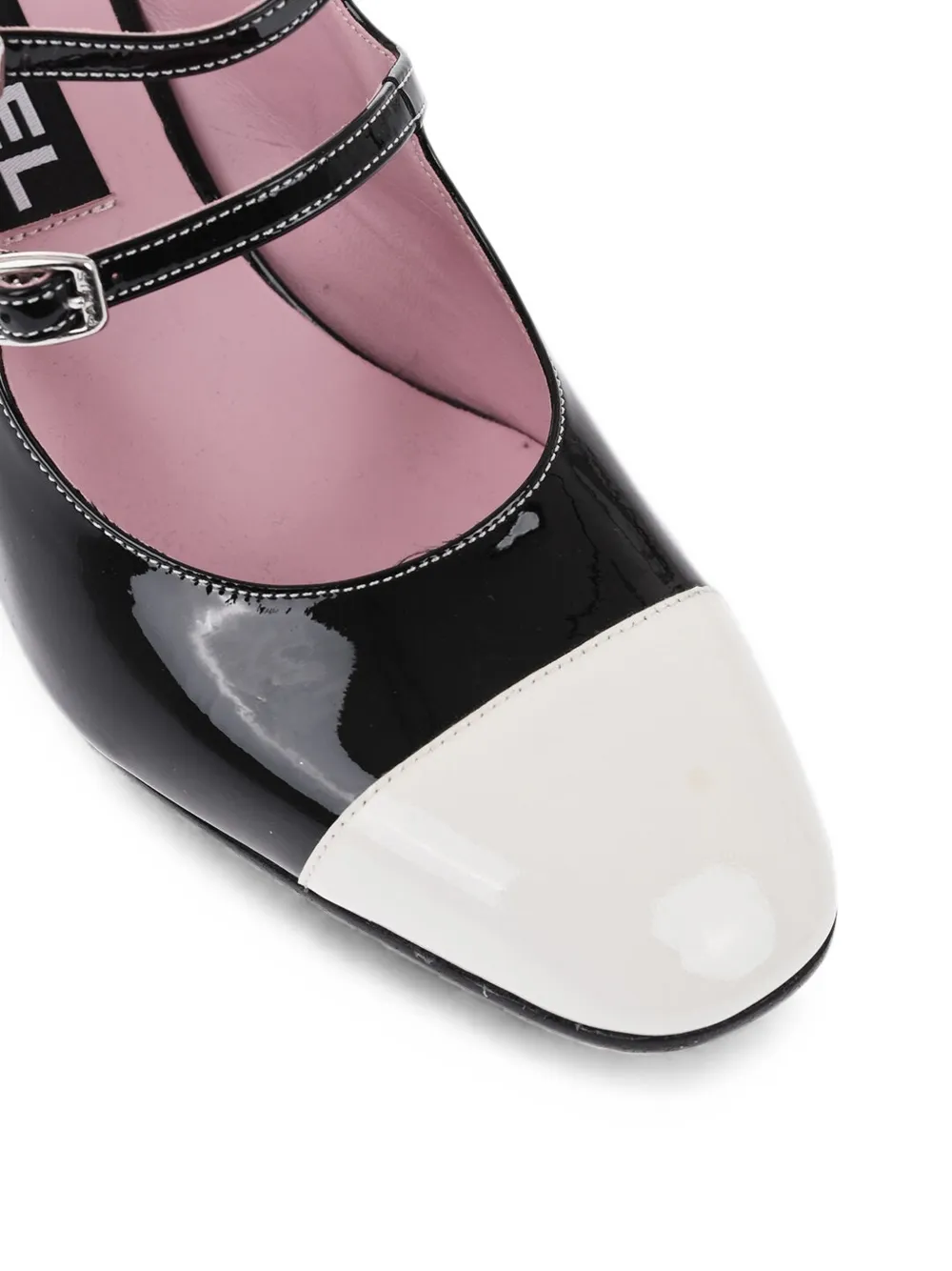 Carel Paris Papaya patent-leather Mary Jane pumps Zwart