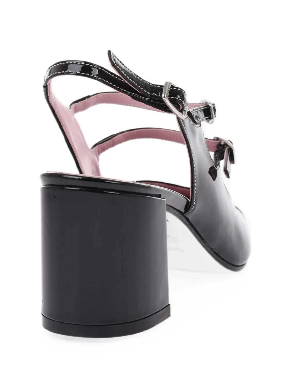 Carel Paris Papaya patent-leather Mary Jane pumps Zwart