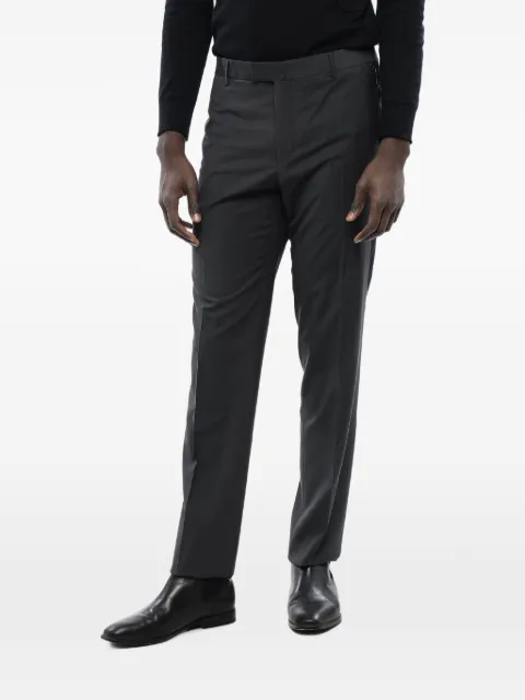 Corneliani exposed-seam tailored trousers