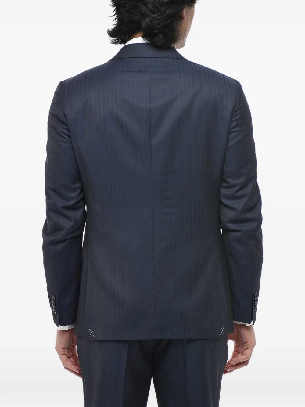 Corneliani CC Collection Jacquard Virgin Wool Suit | Blue | FARFETCH
