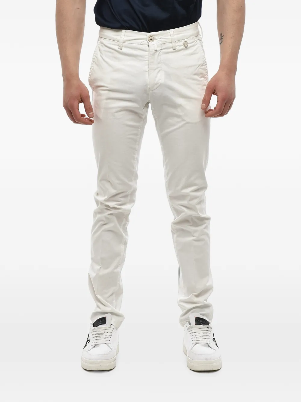Corneliani stretch-cotton chino trousers - Weiß