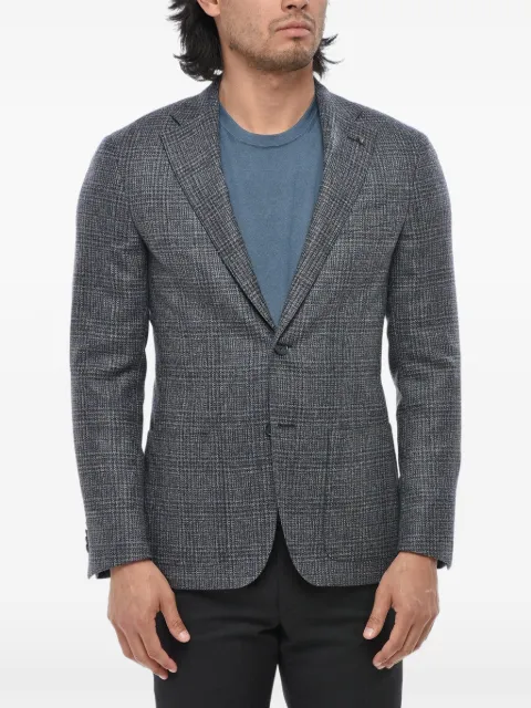 Corneliani Blazer xadrez com abotoamento