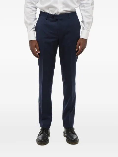 Corneliani pressed-crease virgin-wool trousers