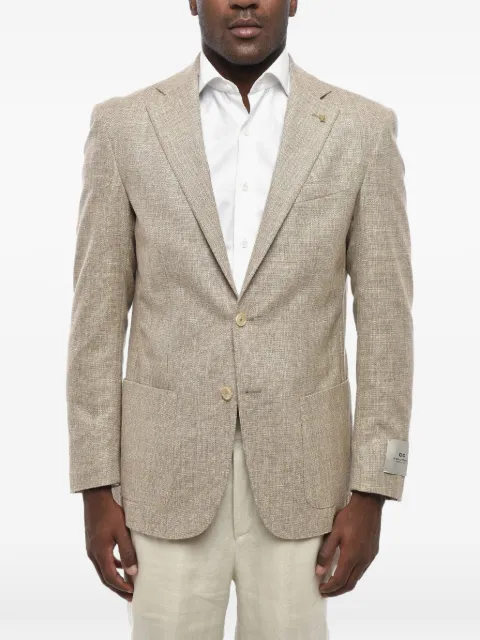 Corneliani single-breasted patch-pocket blazer