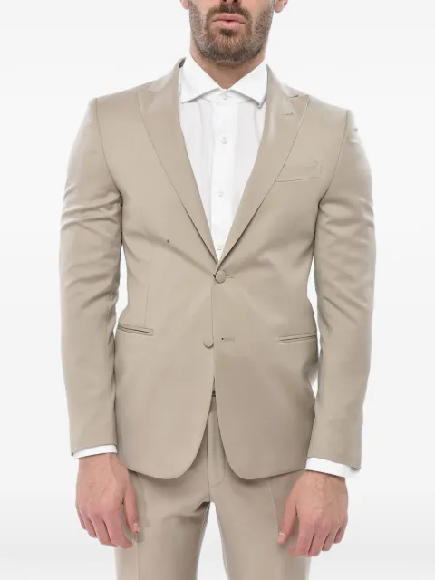Corneliani peak-lapel virgin-wool suit