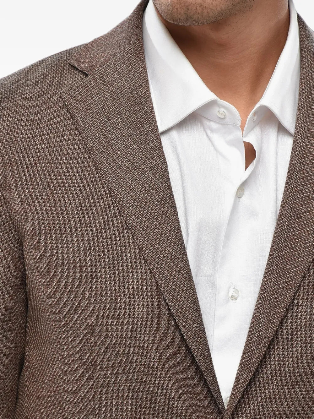 Corneliani single-breasted blazer Bruin