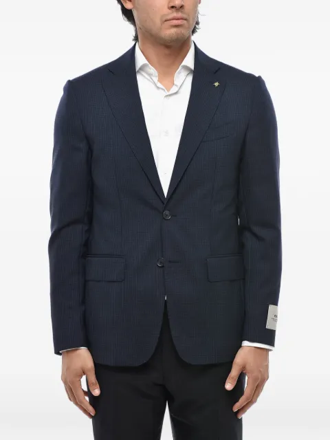 Corneliani blazer de lana a cuadros
