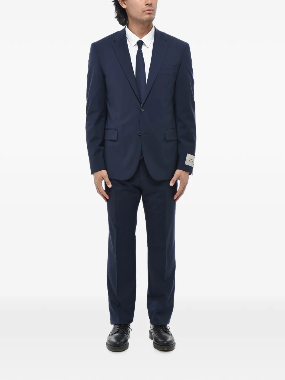 Corneliani flap-pocket single-breasted suit Blauw