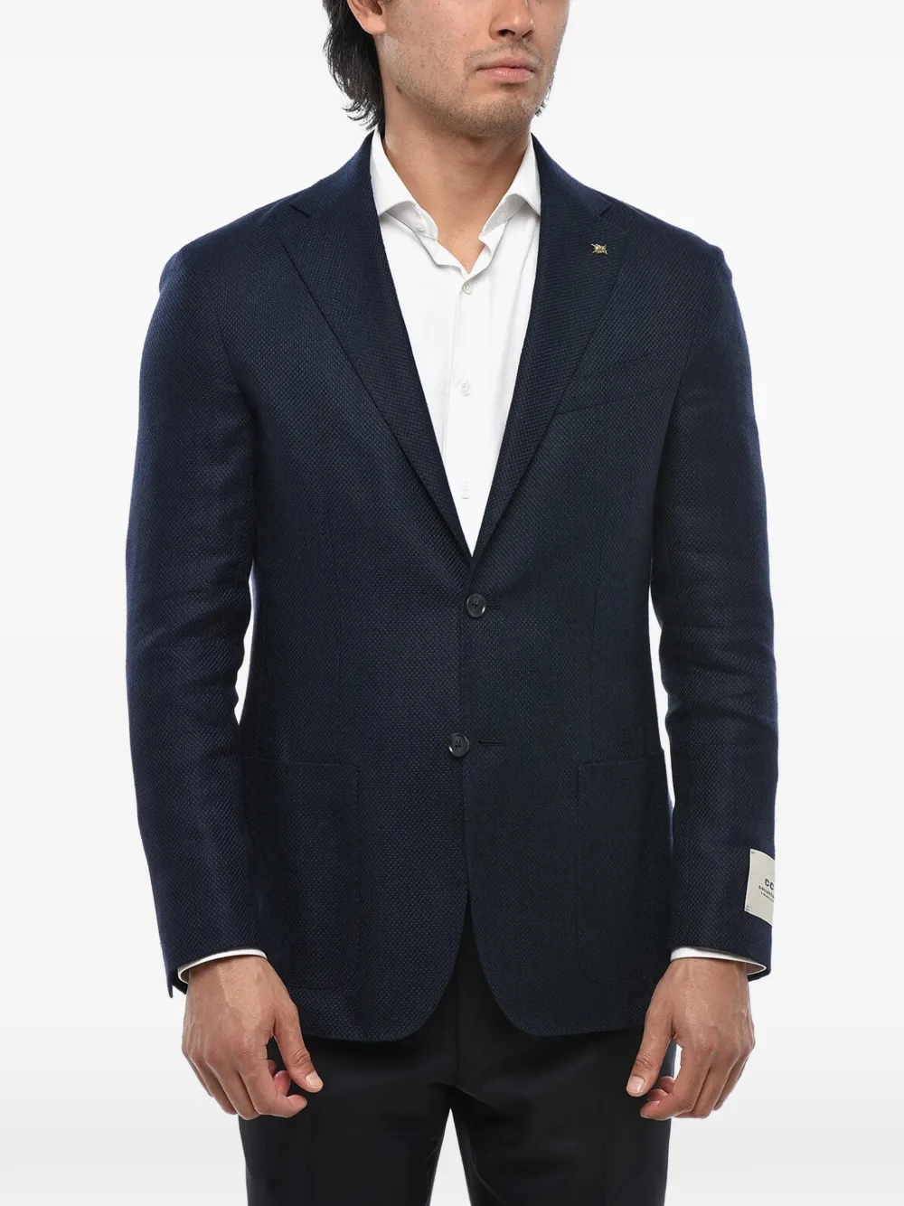 Corneliani patch-pocket single-breasted blazer | azul | Image 1