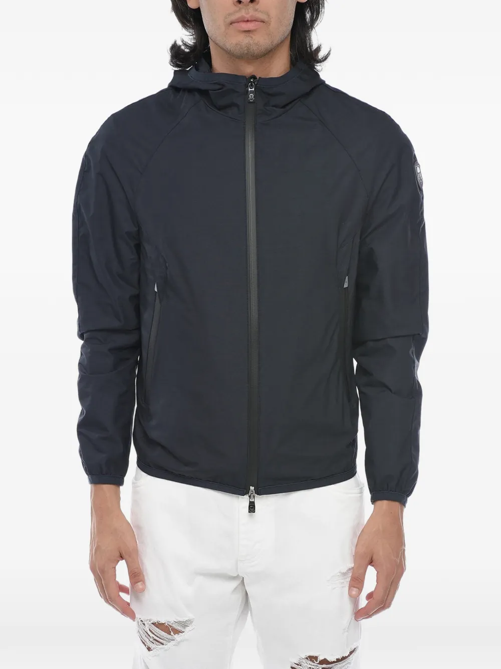 Corneliani zip-up hooded jacket - Blau