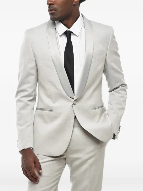 Corneliani satin shawl-lapel suit