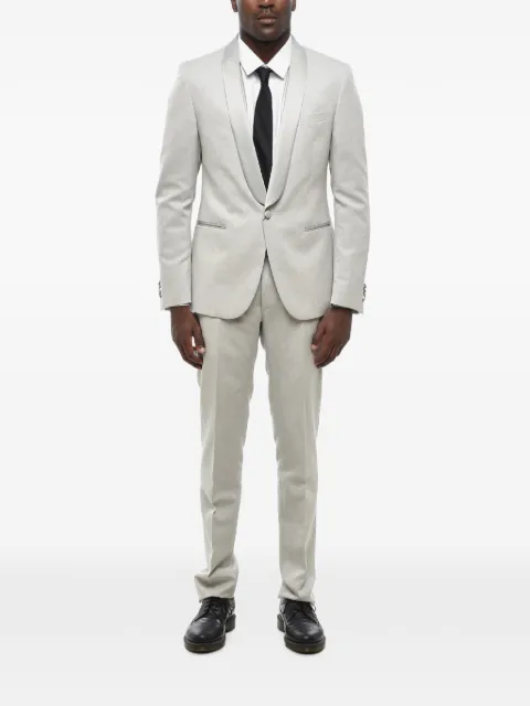Corneliani traje de satén con solapas de esmoquin