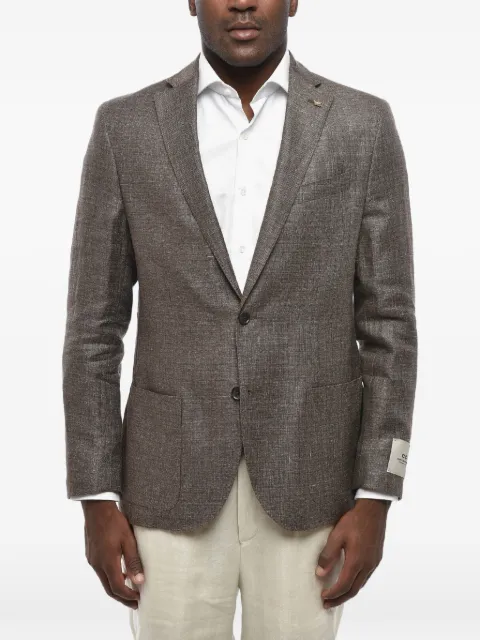 Corneliani CC collection single-breasted patch-pocket blazer