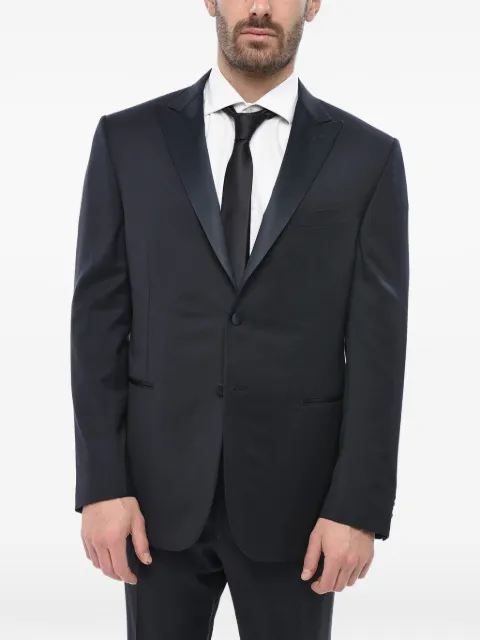 Corneliani satin-trim suit