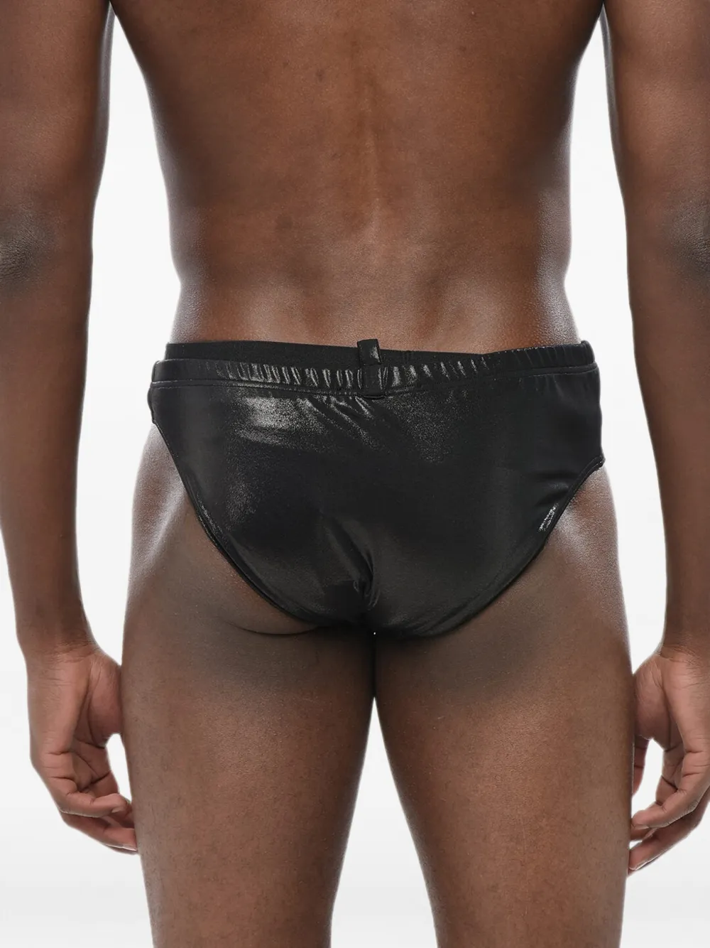 DSQUARED2 logo-print elasticated swim briefs Zwart