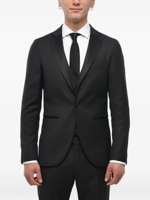 Corneliani three-piece jacquard suit