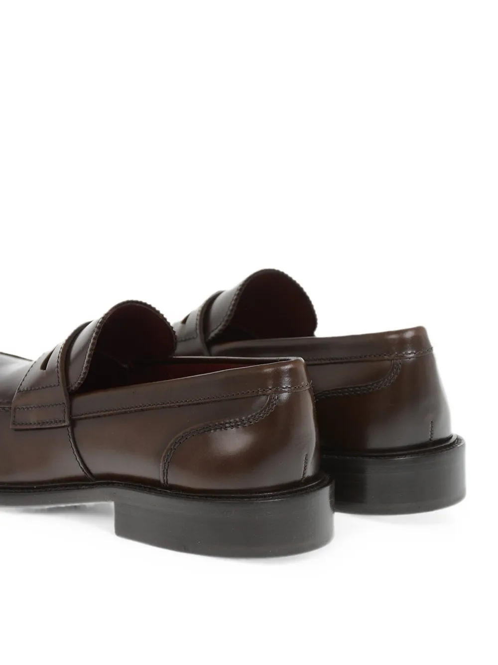 Corneliani penny-slot leather loafers Bruin