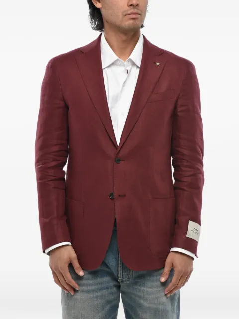 Corneliani single-breasted linen blazer