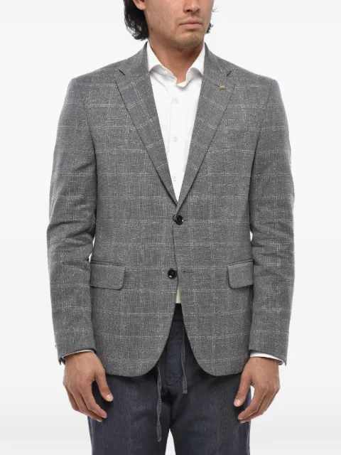 Corneliani checked single-breasted blazer
